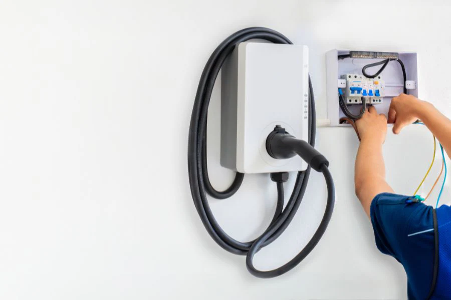 Home EV charging setup