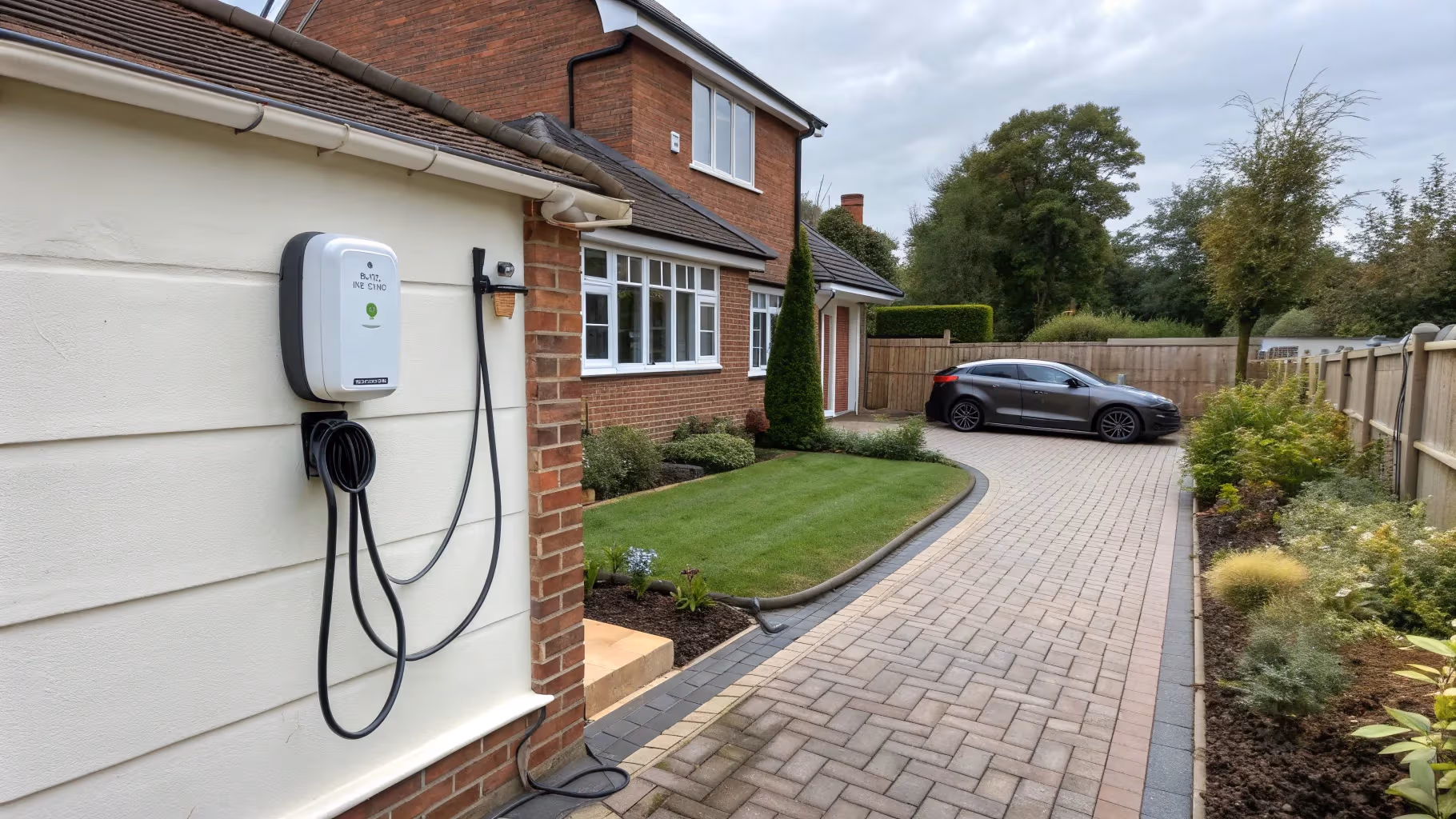 EV charger installation detail